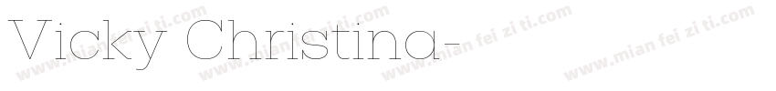 Vicky Christina字体转换